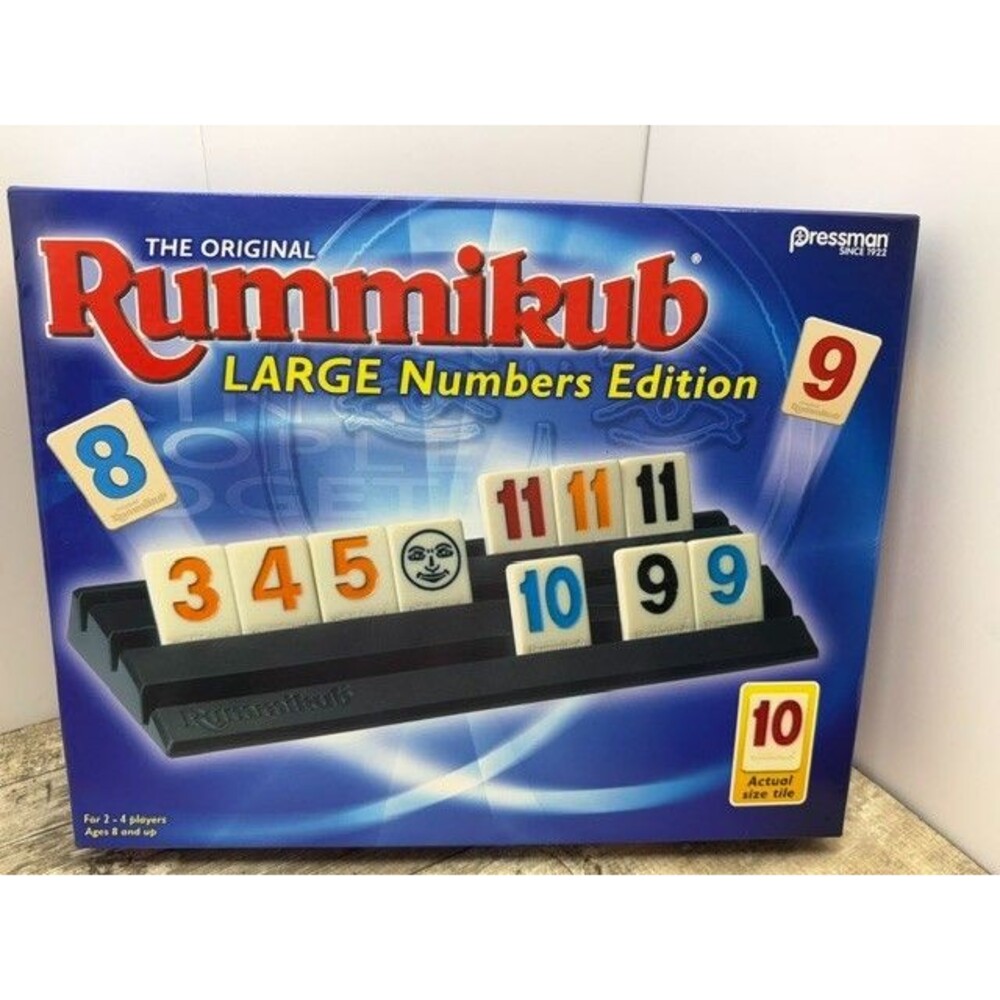 Rummikub Large Numbers Edition - The Original Rummy Tile Game - New
